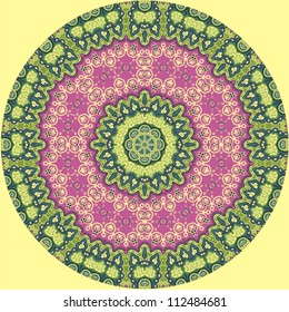 Round ornamental vector shape
