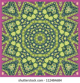 Round ornamental vector shape