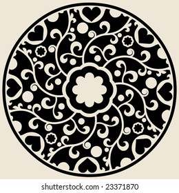 round ornate decoration