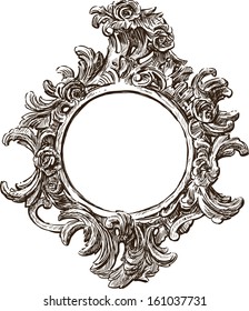 Round Ornate Frame