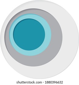 Round palette of four colors on a white background #7- Vector illustration