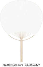 a round paper white fan