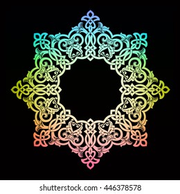 round pattern, circle background