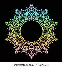 round pattern, circle background