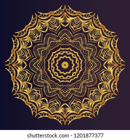 Round pattern flower mandala. circle floral ornament. Legend decorative vector illustration.