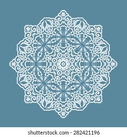 Round Pattern Mandala. Abstract design of Persian- Islamic-Turkish-Ara bic vector circle floral ornamental border! 