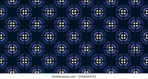 Round pattern quarter circle motif simple geometric line shape modern continuous background. Stylish lux fabric design textile swatch ladies dress, man shirt, bandana, silk scarf all over print block.