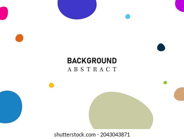 round pattern template with random, colorful vector