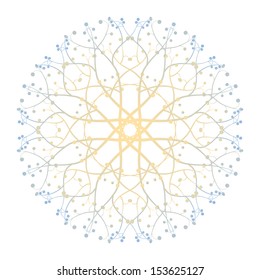  Round pattern with vegetative elements
