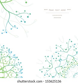  Round pattern with vegetative elements