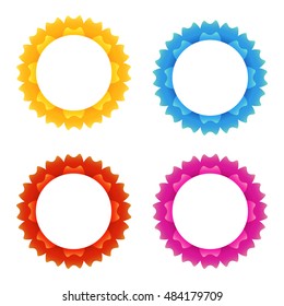 Round photo frame with marigold flower concept