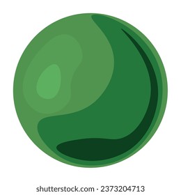 Round pill on white background