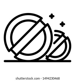 Round pills icon. Outline round pills vector icon for web design isolated on white background