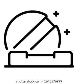 Round pills icon. Outline round pills vector icon for web design isolated on white background