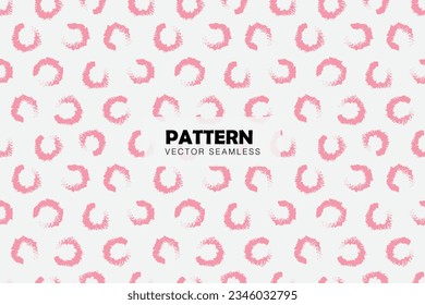 Estilo de trazo de pincel de líneas redondeadas rosadas tipo vectorial de repetición sin inconvenientes