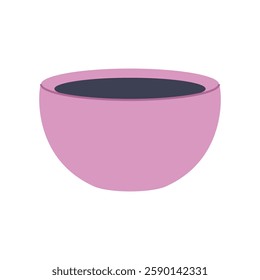 Round pink pot for houseplants. Perfect for creating minimalist and modern plant designs