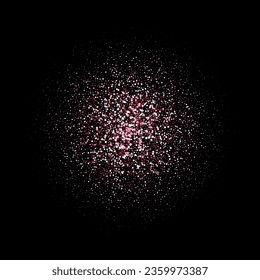 Round pink red shine. Abstract vector illustration