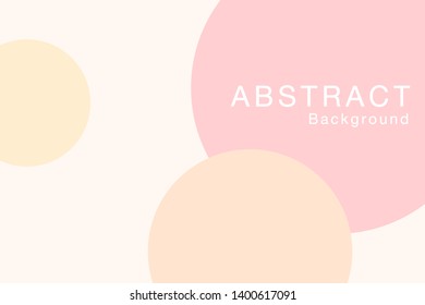 round pink and yellow abstract background vector