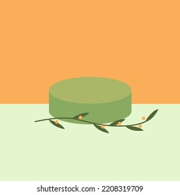 fondo de plataforma redonda para publicidad de productos