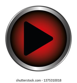 Round play button