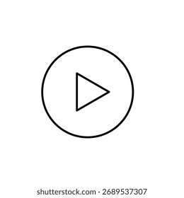 round play button icon element