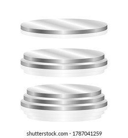 Round podium vector design illustration isolated on white background