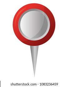 round pointer map location icon