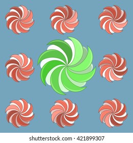 Round preloader animation frame