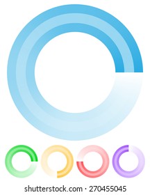 Round preloader, buffer shape, circular progress indicator