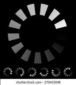 Round preloader, buffer shape, circular progress indicator