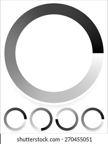 Round preloader, buffer shape, circular progress indicator
