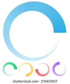 Round preloader, buffer shape, circular progress indicator