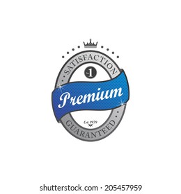round premium product retro label theme