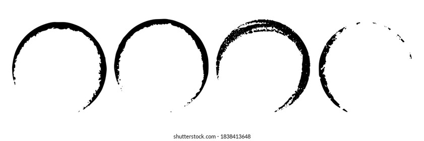 Round Prints. Abstract Paint Spots. Vector Illustration EPS 10