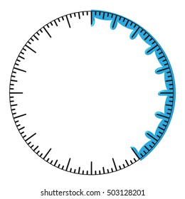 Round progress bar icon. Cartoon illustration of round progress bar vector icon for web