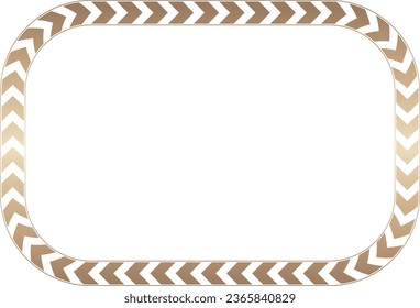 Round Rectangle Frame Arrows symbol Gold picture frame luxury golden frame gold border Golden vector royals border framework decoration decorative element isolated background greeting banner