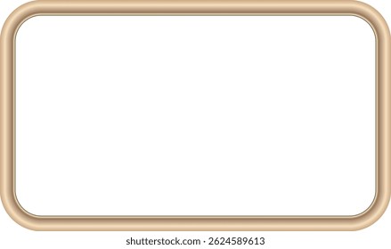 Round Rectangle Frames Rectangle Border Layout gold frames Picture Frame luxury golden frame gold picture frame golden border vector framework banner Gilded Frame Ornate decoration decorative element 