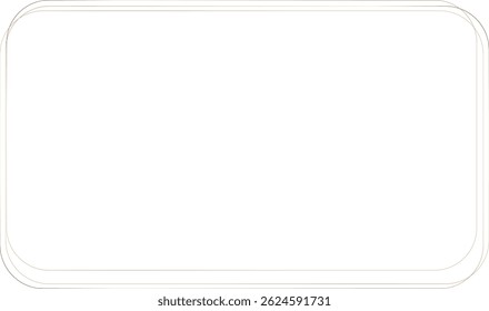 Round Rectangle Frames Rectangle Border Layout gold frames Picture Frame luxury golden frame gold picture frame golden border vector framework banner Gilded Frame Ornate decoration decorative element