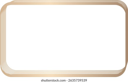 Arredondar Retângulo Quadros Retângulo Borda Layout molduras de ouro Quadro Quadro de luxo quadro dourado quadro de ouro quadro borda dourada vetor quadro banner dourado Quadro ornamentado decoração decorativa 