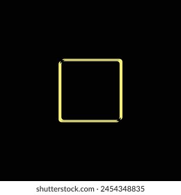 Round rectangle vector logo template design 