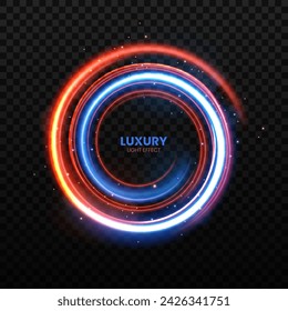 Round Red and Blue Light Twisted, Suitable For Product Advertising, Product Design, and Other, Vector Illustration