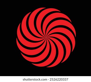Round  Red color  Circle Red design Black and  Red Background