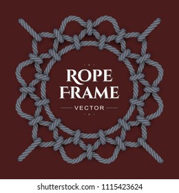 Round rope frame