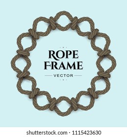 Round rope frame