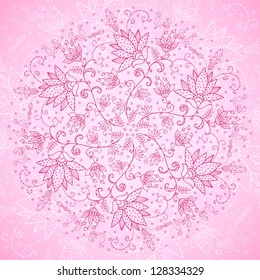 round rose background for messages