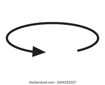 Round and Rotation arrow icon with angle 45, 90, 180, 360 degrees vector illustration. angles of turn swivel icon 45 to 360 degrees icon.