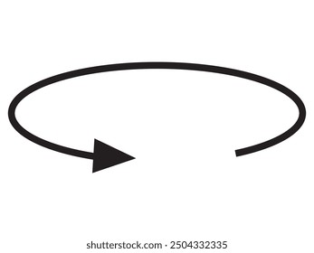 Round and Rotation arrow icon with angle 45, 90, 180, 360 degrees vector illustration. angles of turn swivel icon 45 to 360 degrees icon.