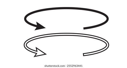 Round and Rotation arrow icon with angle 45, 90, 180, 360 degrees vector illustration. angles of turn swivel icon 45 to 360 degrees icon. 333