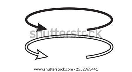 Round and Rotation arrow icon with angle 45, 90, 180, 360 degrees vector illustration. angles of turn swivel icon 45 to 360 degrees icon. 333