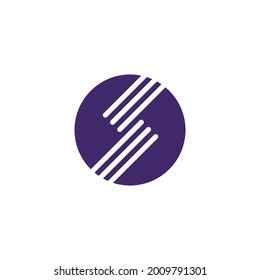 Logotipo de Monograma de la letra Ronda S